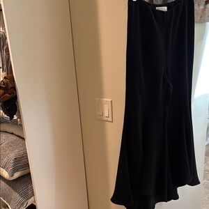 Anthropologie Black Wide Flowing Leg Pants
